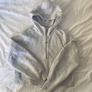 Oversized scuba half zip